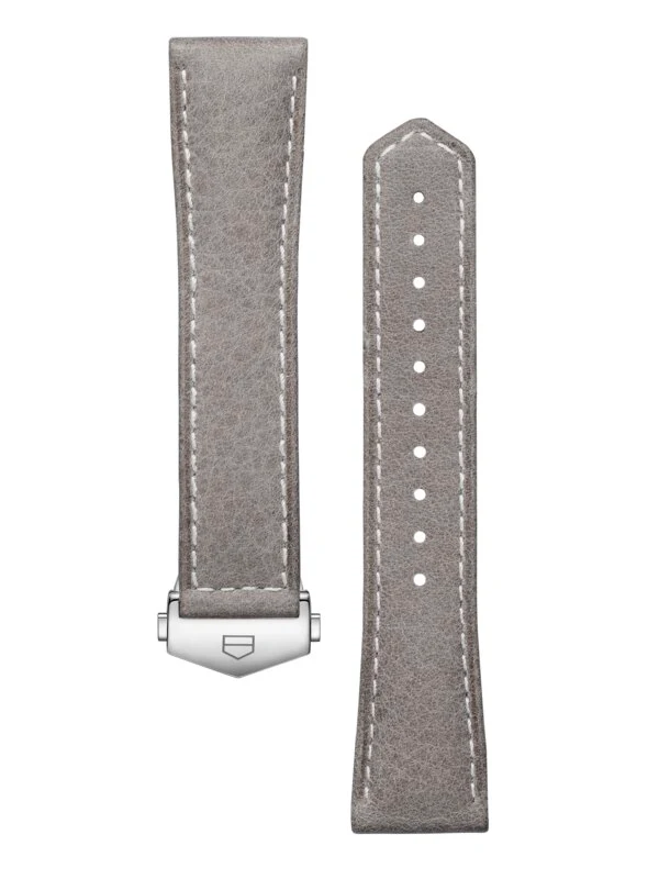 TAG Heuer Carrera 36Mm Grey Leather Strap BC0007
