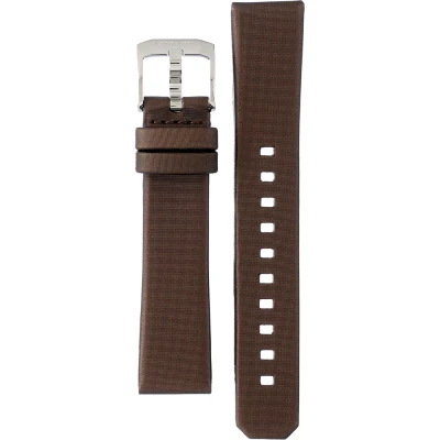 TAG Heuer Formula 1 17 mm Armband i satinbehandlat Nizza-läder i chokladbrunt BC0846