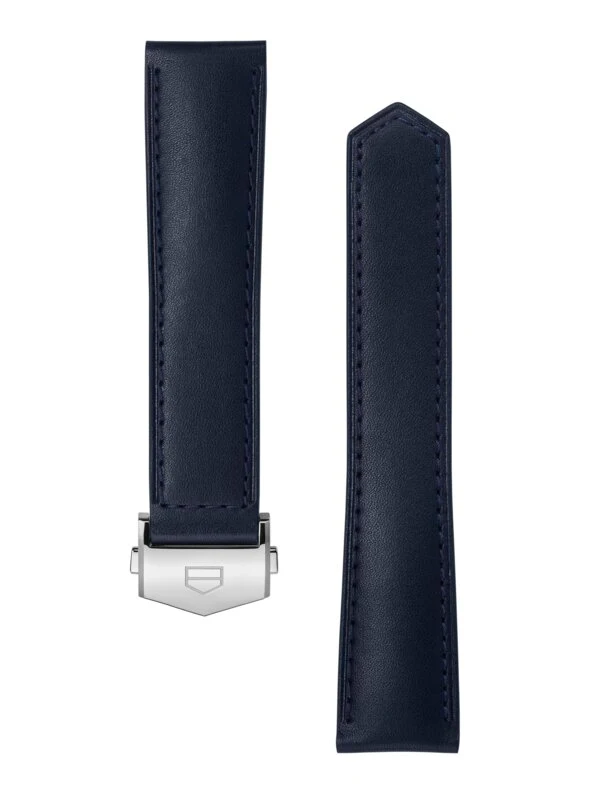 TAG Heuer Carrera 39Mm Blue Leather Strap BC6650