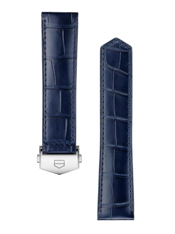 TAG Heuer Carrera 42Mm Blue Alligator Leather Strap BC6693