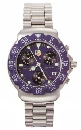 TAG Heuer Formula 1 Chronograph Quartz Stainless Steel / Blue / Bracelet CA1210.BA0493 – Steel, —