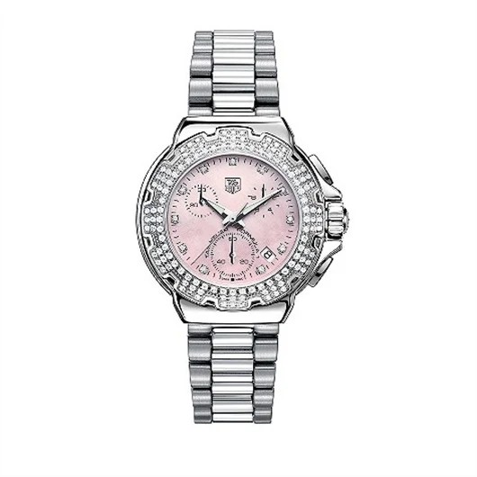 TAG Heuer Formula 1 Quartz Chronograph 37 Stainless Steel / Diamond / Pink MOP - Diamond / Bracelet CAC1311.BA0852 – Steel, 37 mm