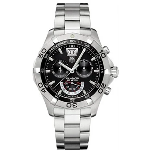 TAG Heuer Aquaracer 300M Quartz Chronograph 43 Stainless Steel / Black / Bracelet CAF101A.BA0821 – Steel, 43 mm