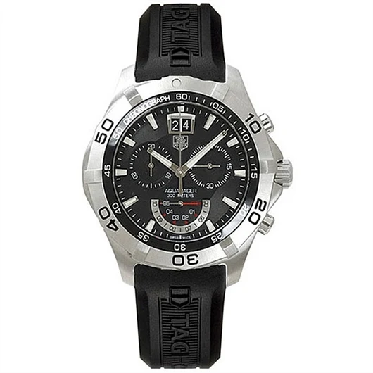 TAG Heuer Aquaracer 300M Quartz Chronograph 43 Stainless Steel / Black / Rubber CAF101A.FT8011 – Steel, 43 mm