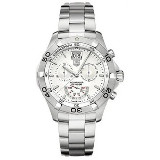 TAG Heuer Aquaracer 300M Quartz Chronograph 43 Stainless Steel / Silver / Bracelet CAF101B.BA0821 – Steel, 43 mm