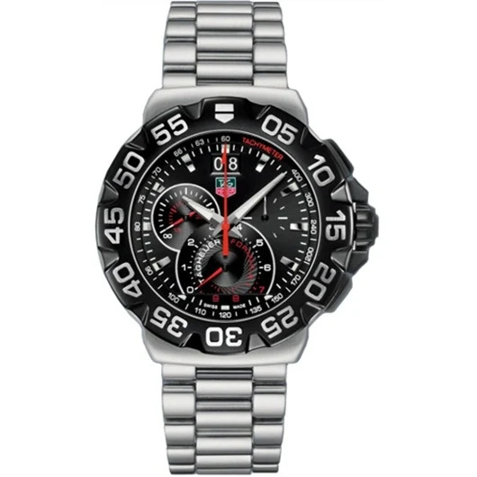 TAG Heuer Formula 1 Quartz Chronograph Big Date 44 Stainless Steel / Black / Bracelet CAH1010.BA0860 – Steel, 44 mm