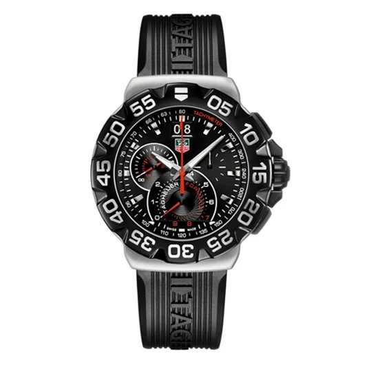 TAG Heuer Formula 1 Quartz Chronograph Big Date 44 Stainless Steel / Black / Rubber CAH1010.FT6026 – Steel, 44 mm