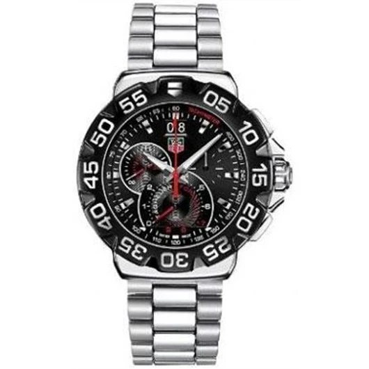 TAG Heuer Formula 1 Quartz Chronograph Big Date 44 Stainless Steel / Black / Bracelet CAH1015.BA0855 – Steel, 44 mm