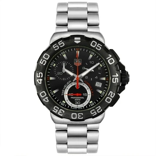 TAG Heuer Formula 1 Quartz Chronograph 41 Steel / Black / Bracelet CAH1110.BA0850 – Steel, 41 mm