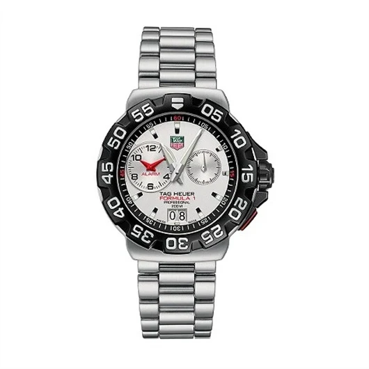 TAG Heuer Formula 1 Quartz Alarm 41 Stainless Steel / Silver / Bracelet CAH1111.BA0850 – Steel, 41 mm