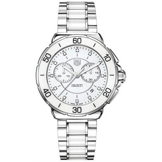 TAG Heuer Formula 1 Chronograph Quartz 41 Stainless Steel / White / Bracelet CAH1211.BA0863 – Steel, 41 mm