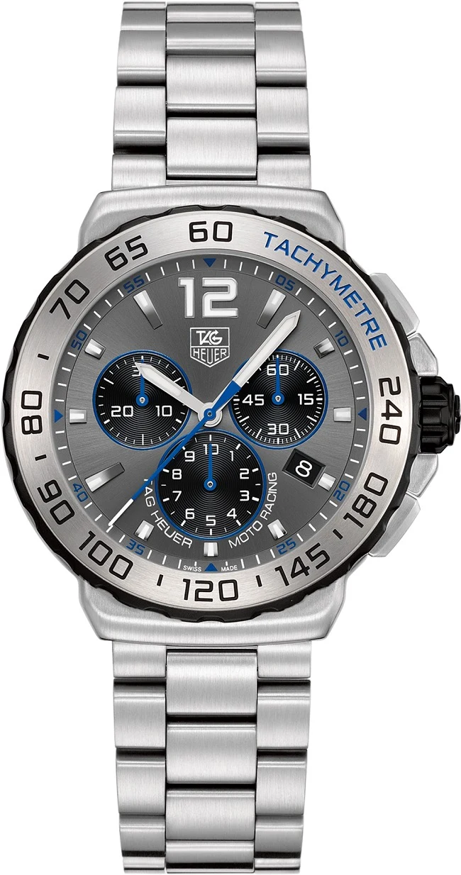 TAG Heuer Formula 1 Quartz Chronograph 42 Stainless Steel / Grey / Bracelet CAU1119.BA0858 – Steel, 42 mm