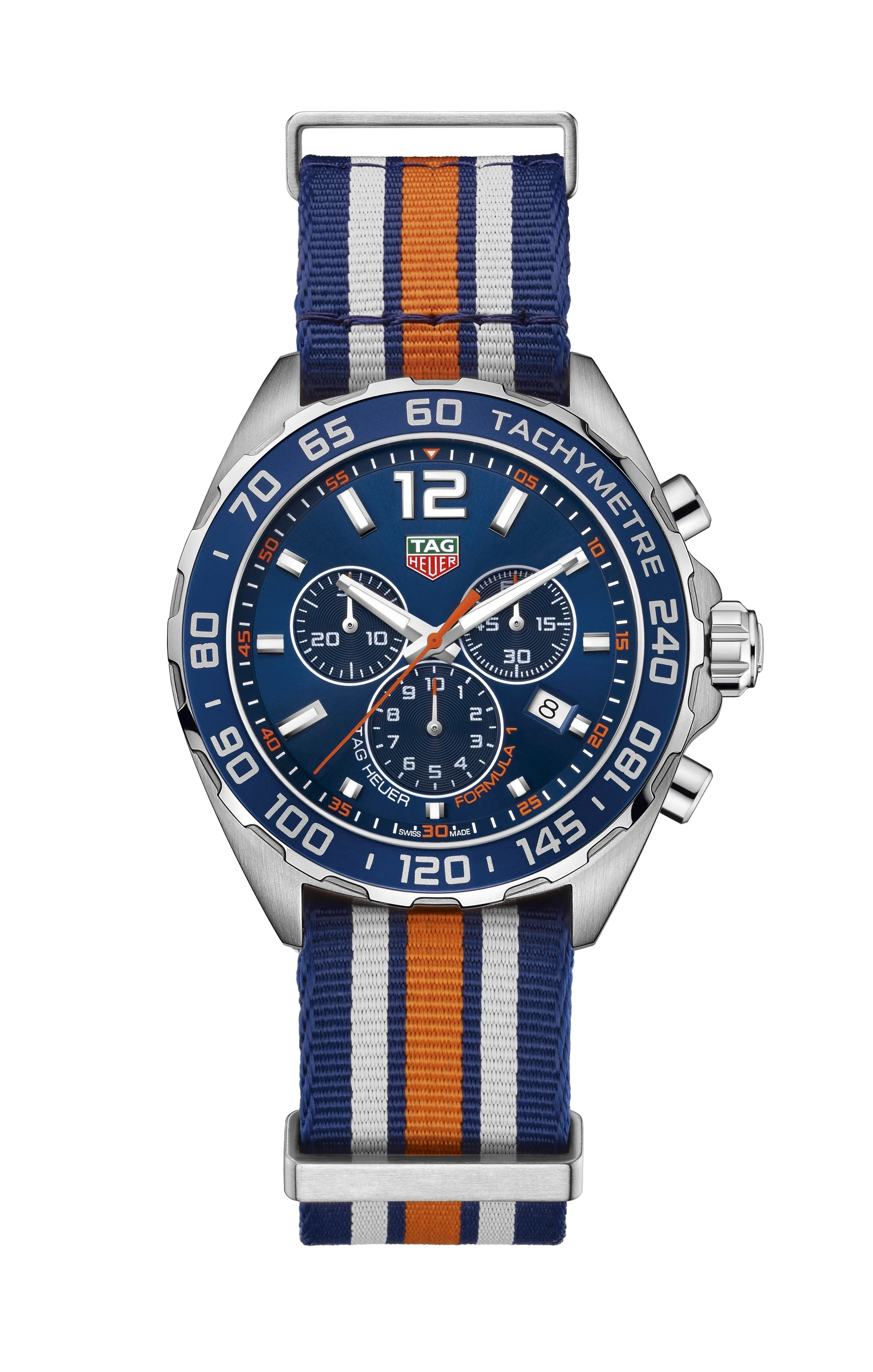 TAG Heuer Formula 1 Chronograph Quartz 43 Stainless Steel / Blue / Bracelet CAZ1014.FC8196 – Steel, 43 mm