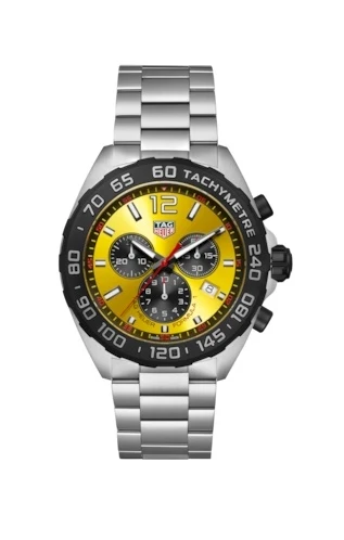 TAG Heuer Formula 1 Quartz Chronograph Stainless Steel / Yellow / Bracelet CAZ101AM.BA0842 – Steel, —