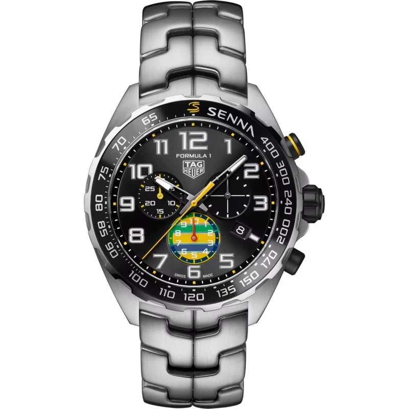 TAG Heuer Formula 1 Chronograph x Senna CAZ101AX.BA0637 – Steel, 43 mm
