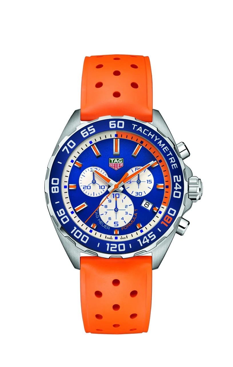 TAG Heuer Formula 1 Chronograph Quartz 43 Stainless Steel / Max Verstappen 2016 / Rubber CAZ101B.FT8028 – Steel, 43 mm