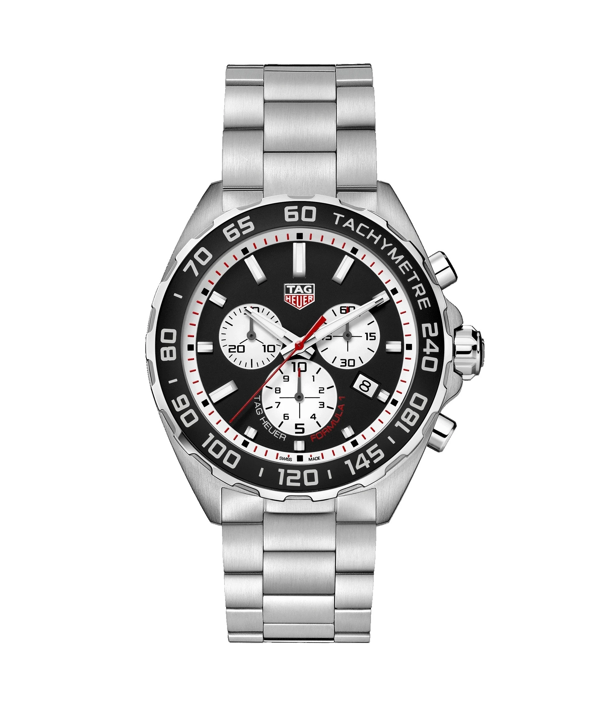 TAG Heuer Formula 1 Chronograph Quartz Stainless Steel / Black / Bracelet CAZ101E.BA0842 – Steel, —