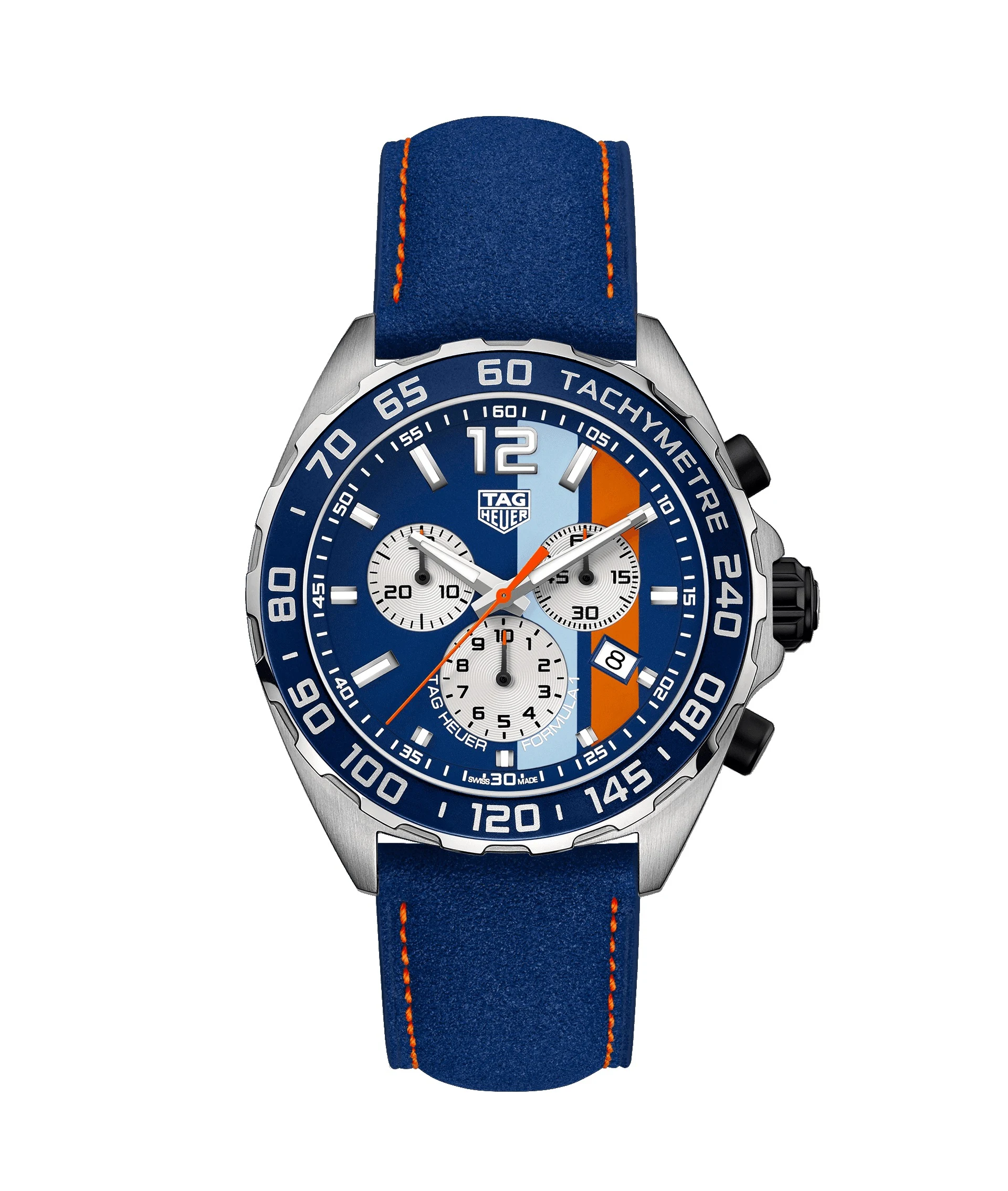 TAG Heuer Formula 1 Chronograph Quartz 43 Stainless Steel / Calf/ Alcantara CAZ101N.FC8243 – Steel, 43 mm