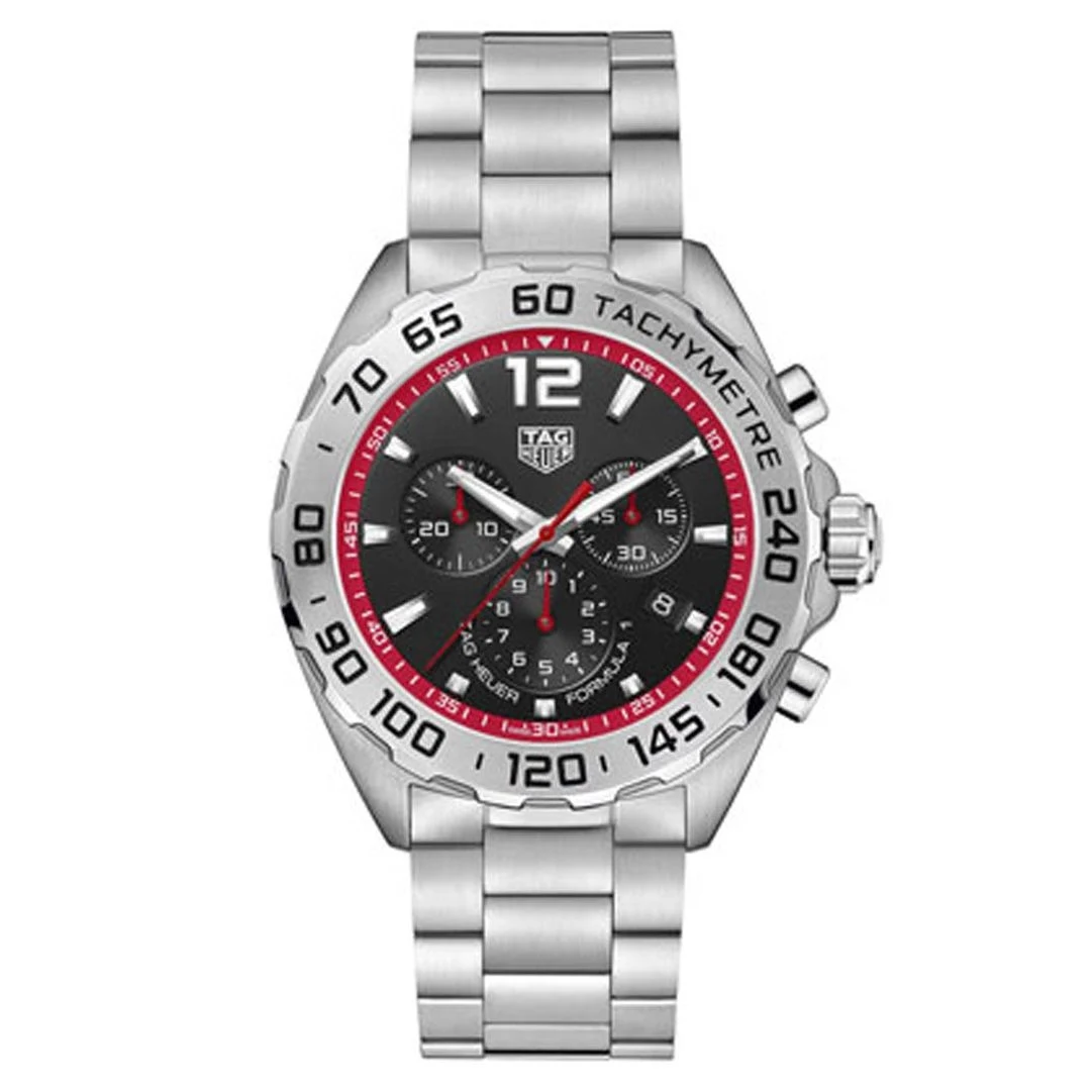 TAG Heuer Formula 1 Chronograph Quartz Stainless Steel / Racing Red / Bracelet CAZ101Y.BA0842 – Steel, —