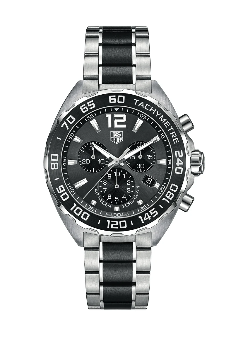 TAG Heuer Formula 1 Chronograph Quartz 42 Stainless Steel / Grey / Bracelet CAZ1111.BA0878 – Steel, 42 mm