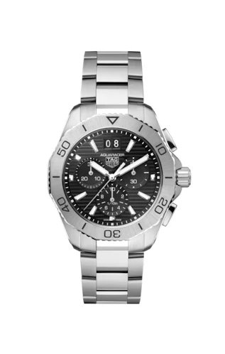TAG Heuer Aquaracer Professional 200 Quartz Chronograph Big Date Stainless Steel / Black CBP1110.BA0627 – Steel, —