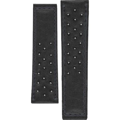 TAG Heuer Carrera 19 mm Armband i svart kalvläder FC6182