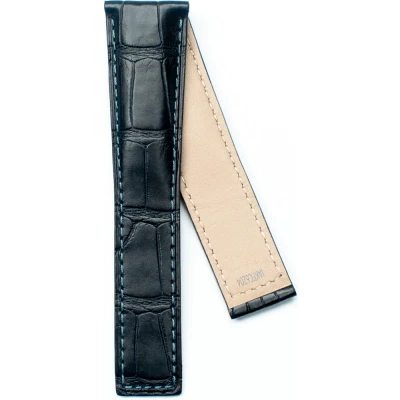 TAG Heuer Monaco 22 mm Blått alligatorläderarmband utan spänne FC6204