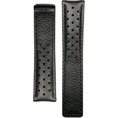 TAG Heuer Carrera 20 mm Armband i svart kalvläder FC6357