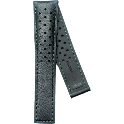 TAG Heuer Formula 1 21.5 mm Armband i svart kalvläder FC6473