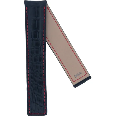 TAG Heuer Carrera 20 mm Mörkblått alligatorläderarmband FC6485