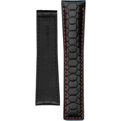 TAG Heuer Formula 1 21.5 mm Armband i svart kalvläder FC6517
