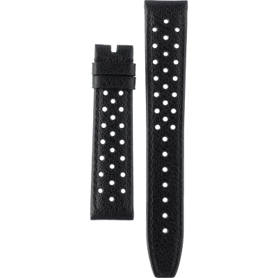 TAG Heuer Carrera 18 mm Svart kalvläderarmband utan spänne FC8090