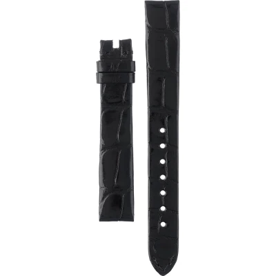 TAG Heuer Carrera 13.5 mm Glänsande svart äkta alligatorläderarmband utan spänne FC8181