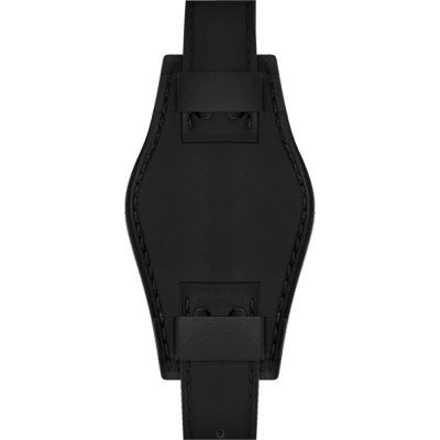 TAG Heuer Formula 1 21.5 mm Svart läderarmband med manschett FC8195