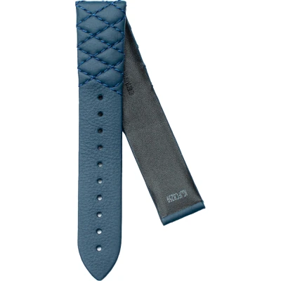 TAG Heuer Carrera 18 mm Vadderat blått läderarmband FC8259