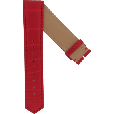 TAG Heuer Carrera 22 mm Armband i rött alligatorläder FC8316
