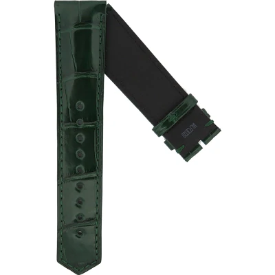 TAG Heuer Carrera 22 mm Grönt alligatorläderarmband FC8320
