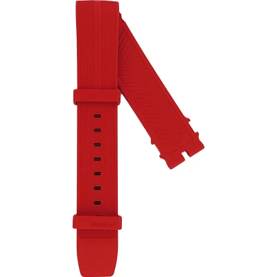 TAG Heuer Formula 1 21.5 mm Rött gummiband FT8055-00