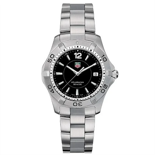 TAG Heuer Aquaracer 300M Quartz 38.4 Stainless Steel / Black / Bracelet WAF1110.BA0800 – Steel, 38 mm