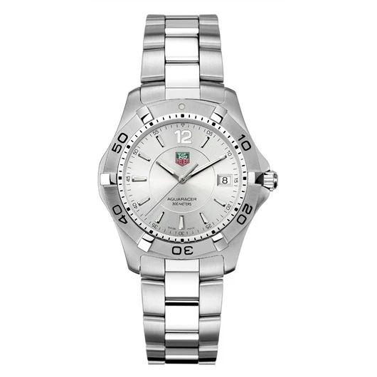 TAG Heuer Aquaracer 300M Quartz 38.4 Stainless Steel / Silver / Bracelet WAF1112.BA0801 – Steel, 38 mm