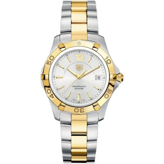 TAG Heuer Aquaracer 300M Quartz 38.4 Stainless Steel / Yellow Gold / Silver / Bracelet WAF1120.BB0807 – Steel and gold, 38 mm