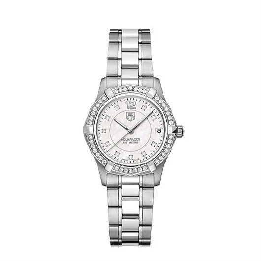 TAG Heuer Aquaracer 300M Quartz 32 Stainless Steel / Diamond / MOP - Diamond / Bracelet WAF1313.BA0819 – Steel, 32 mm