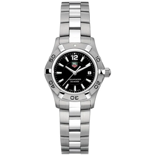 TAG Heuer Aquaracer 300M Quartz 27 Stainless Steel / Black / Bracelet WAF1410.BA0823 – Steel, 27 mm