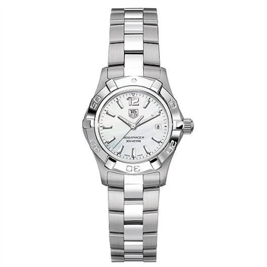 TAG Heuer Aquaracer 300M Quartz 27 Stainless Steel / MOP / Bracelet WAF1414.BA0812 – Steel, 27 mm