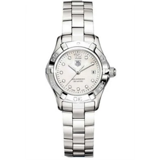 TAG Heuer Aquaracer 300M Quartz 27 Stainless Steel / MOP - Diamond / Bracelet WAF1415.BA0824 – Steel, 27 mm
