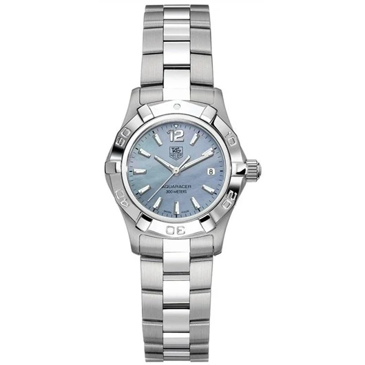 TAG Heuer Aquaracer 300M Quartz 27 Stainless Steel / Blue MOP / Bracelet WAF1417.BA0823 – Steel, 27 mm