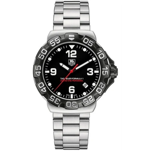 TAG Heuer Formula 1 Quartz 41 Stainless Steel / Black / Bracelet WAH1110.BA0858 – Steel, 41 mm