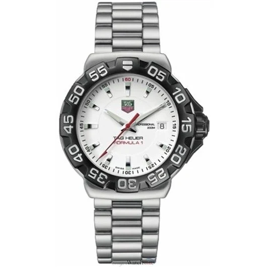 TAG Heuer Formula 1 Quartz 41 Stainless Steel / White / Bracelet WAH1111.BA0850 – Steel, 41 mm
