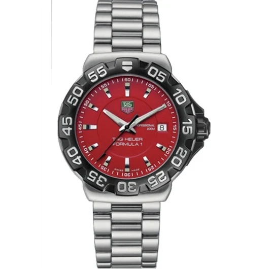TAG Heuer Formula 1 Quartz 41 Stainless Steel / Red / Bracelet WAH1112.BA0850 – Steel, 41 mm