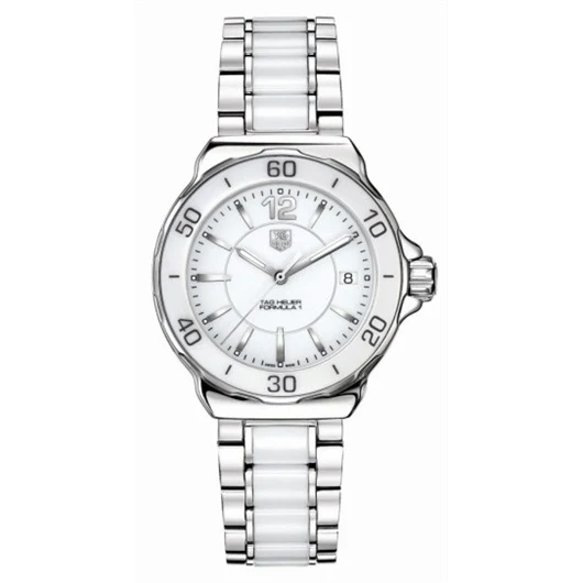 TAG Heuer Formula 1 Quartz 37 Stainless Steel / White / Bracelet WAH1211.BA0861 – Steel, 37 mm